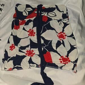 American eagle outfitters white red & Blue Halter Top